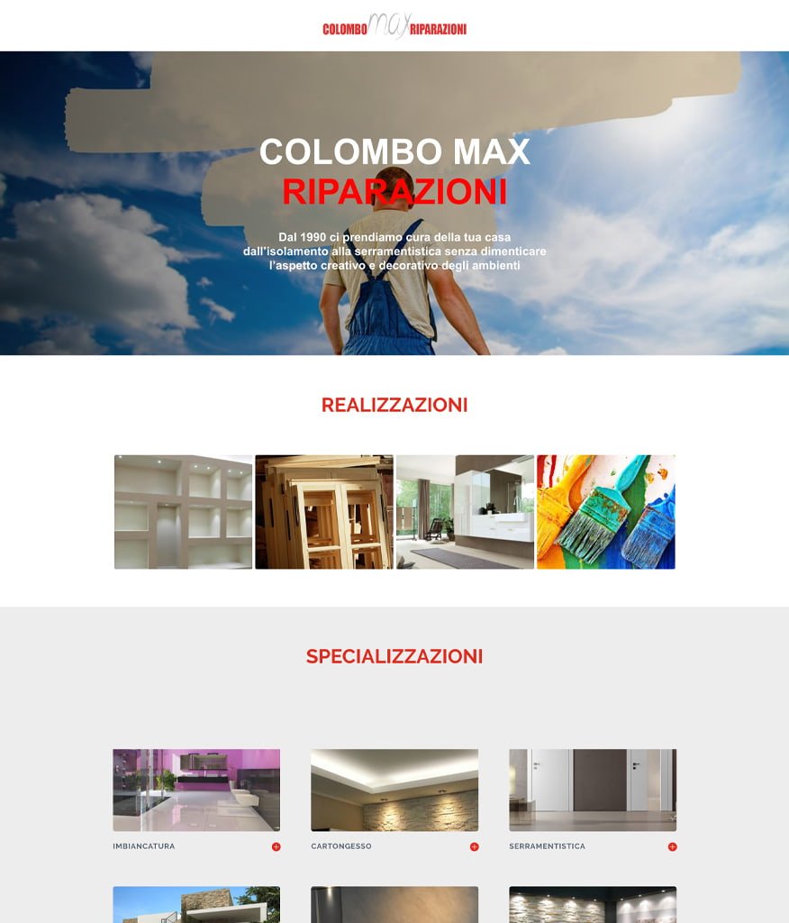 Portfolio siti web 11 Max riparazioni Portfolio